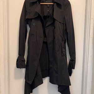 BCBG Black Trench Coat